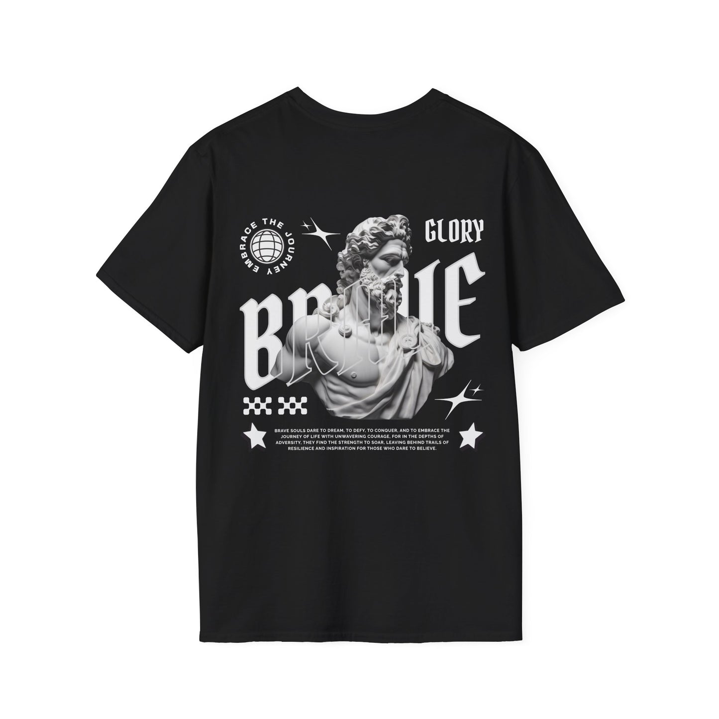 Brave Glory Unisex Softstyle T-Shirt - Premier Cutz Barbershop Graphic Tee